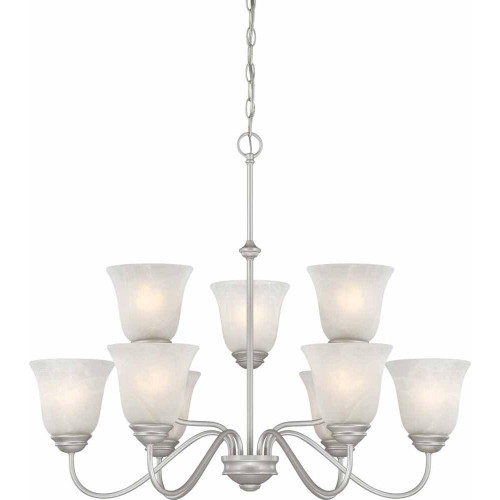 Volume Lighting V2269-62 Indoor Nickel Hanging Chandelier