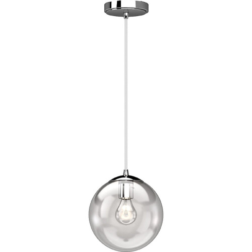  Volume Lighting V4451-3 Indoor Chrome Globe Shade Pendant