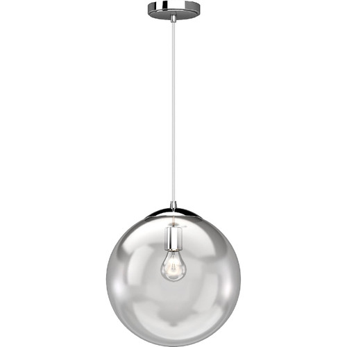  Volume Lighting V4453-3 Indoor Chrome Globe Shade Pendant