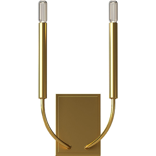  Volume Lighting V3712-86 Indoor Heirloom Gold Sleek Sconce