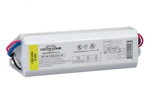 Keystone KTEB-218-1-TP-SC - 2 Light 18W CFL Electronic Ballast