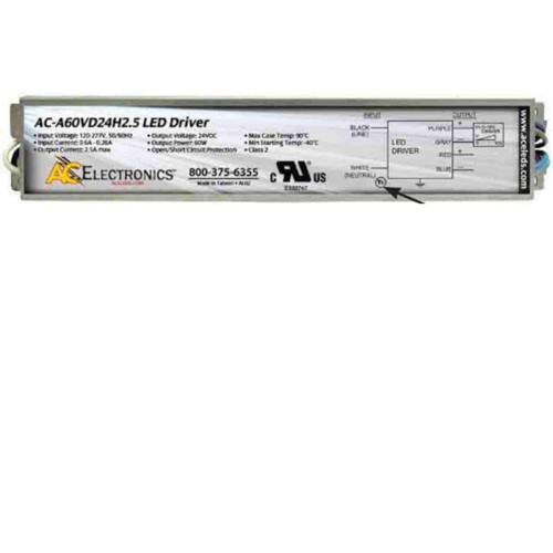 ACE LEDS Ace AC-A60VD24H2.5 Constant Voltage LED Driver 