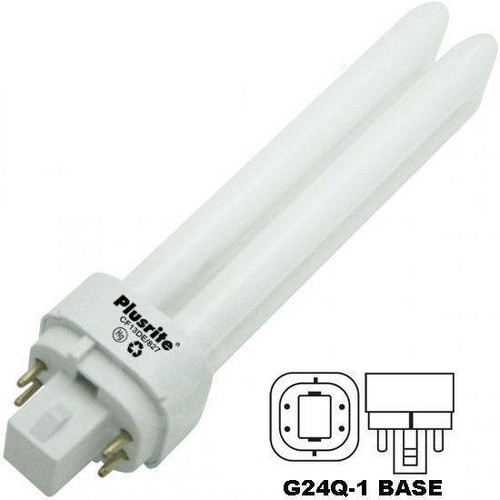 Plusrite CF13DE/827 PL13W/2U/4P/827 4 Pin CFL Light Bulb 4027 Clearance