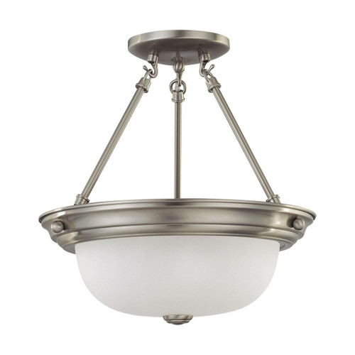  Satco 60-3245 2 Light 13" Semi-Flush 