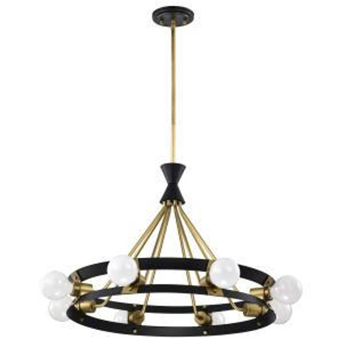  Satco 60-7868 Matte Black Chandelier Light 