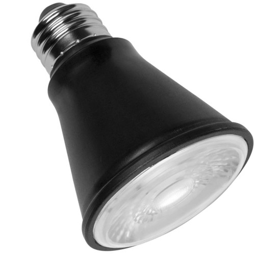 TCP L7P20D2550KFLB - Black PAR20 LED Flood - 5000K 