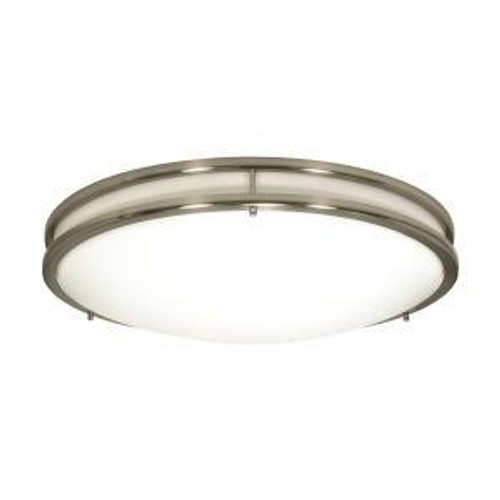  Satco 62-1638 Brushed Nickel Flush-Mount Light  