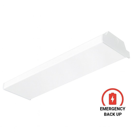 4FT LED Wrap Ceiling Light with Emergency Battery Back-Up – 3500K / 4000K / 5000K 
