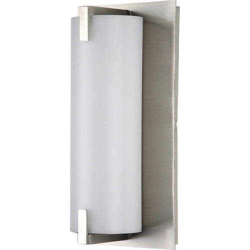  Sunlite 85099-SU Brushed Nickel Cylinder Wall Sconce Light 