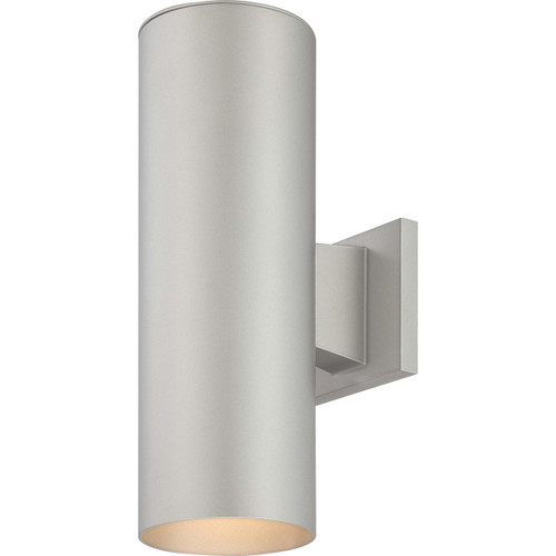 Volume Lighting V9645-20  Silver Gray Aluminum Cylinder Wall Mount