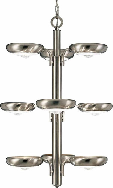 Volume Lighting V7339-33 Brushed Nickel Chandelier