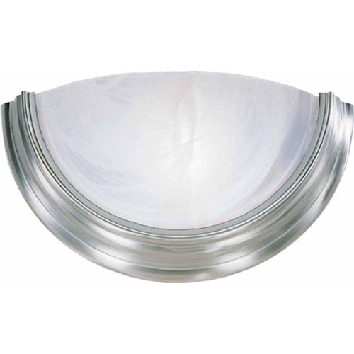 Volume V6751-33 - Brushed Nickel Lunar Wall Sconce with Alabaster Glass