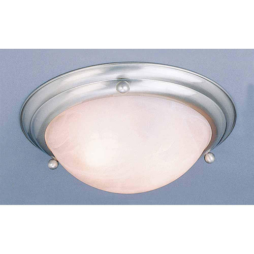 Volume Lighting V6684-33 - Brushed Nickel Flush Mount - White Glass