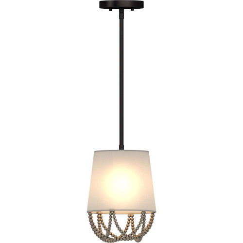 Volume Lighting V3116-79 - Antique Bronze Island Pendant - White Glass Shade
