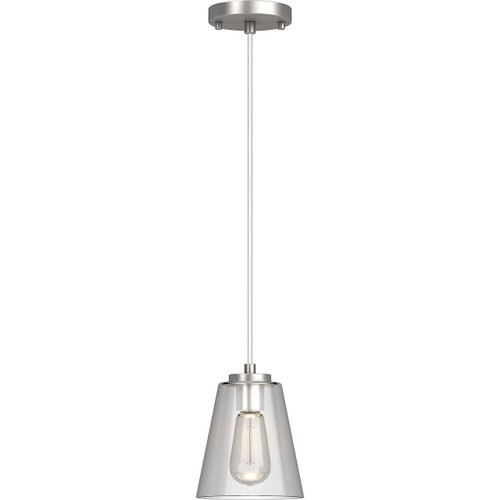 Volume Lighting V2501-33 Brushed Nickel Mini Shaded Pendant Light
