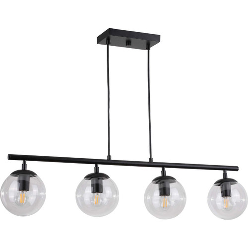 Volume Lighting V1594-5 Black Island Pendant Light