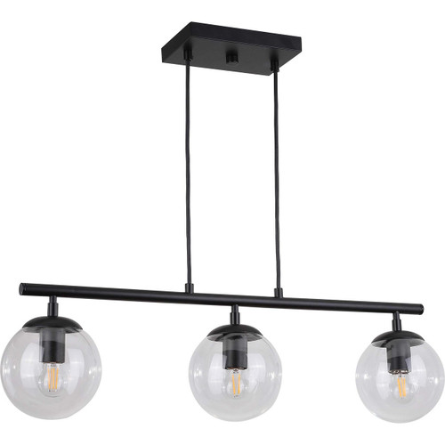 Volume Lighting Volume V1593-5 Black Island Pendant Light