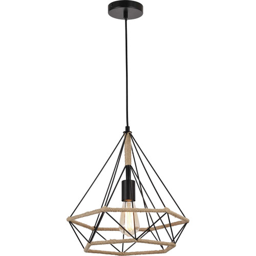 Volume Lighting V1581-70 Hemp Rope Pendant