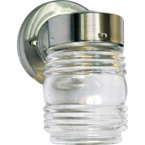 Volume Lighting Volume  V1522-33 Brushed Nickel Outdoor Wall Mount Sconce