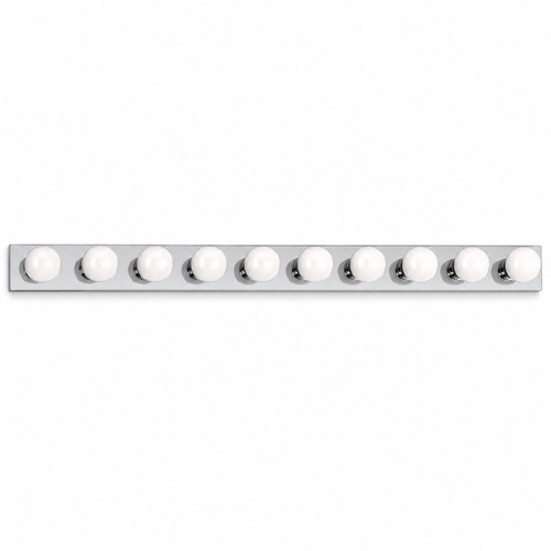 Volume V1030-3 - 10-Light Chrome Hollywood Bath Vanity Light Fixture - 60 inch