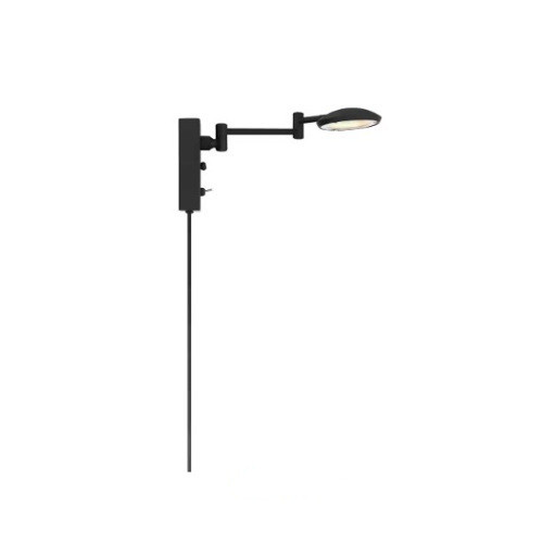 Volume Lighting Volume V4791-5 Black Plug-In Swing Arm Wall Lamp