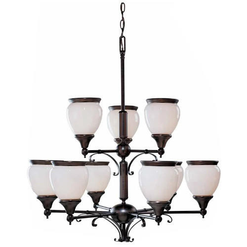 Volume Lighting Volume V4679-27 Hyde Park Florence Bronze Chandelier