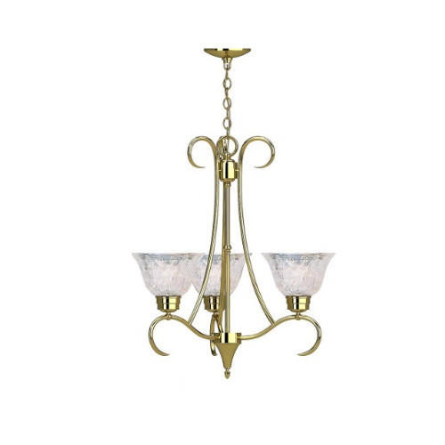 Volume Lighting Volume V3993-0 Polished Solid Brass Chandelier