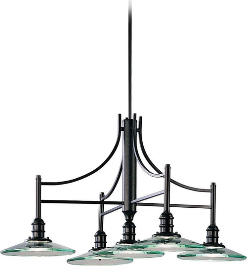 Volume Lighting Volume V1865-5 Edo Black Indoor Chandelier