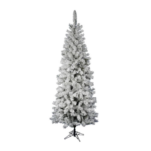 Vickerman A100385 - 9.5 ft Flocked Pacific Pine Unlit Christmas Tree