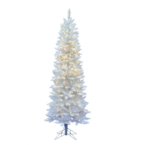 Vickerman A104061LED - 6 ft Sparkle White Spruce Prelit Warm White LED Christmas Tree