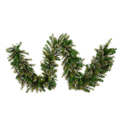 Vickerman A118319 - 9 ft Green Pine Christmas Garland - Unlit