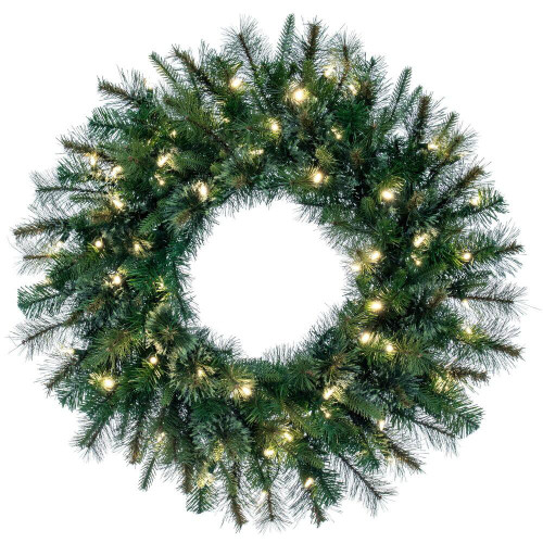 Vickerman A118348LED - 48" Cashmere Wreath with Warm White LED Lights