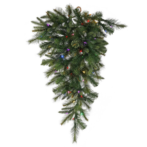 Vickerman A118608LED - 36" Cashmere Teardrop Wreath with Multi-colored LED Lights