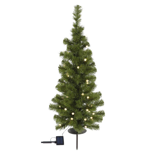 Vickerman A122031LED 3' Solar Artificial Christmas Tree with Lights
