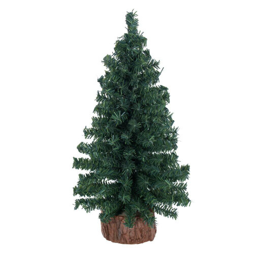 Vickerman C804012 - 1 ft Mini Pine Tree w/Wood Base Unlit Christmas Tree