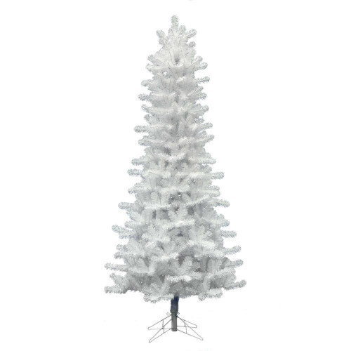 Vickerman A135665 6.5' x 38" Crystal White Pine Slim 748T