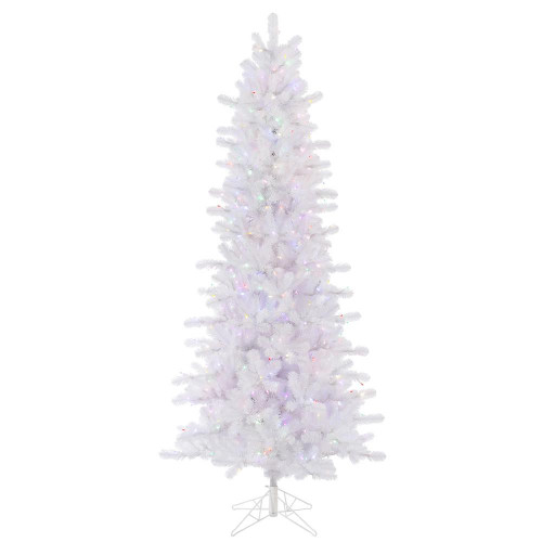 Vickerman A135667LED 6.5' x 38" Crystal White Slim LED 400MU