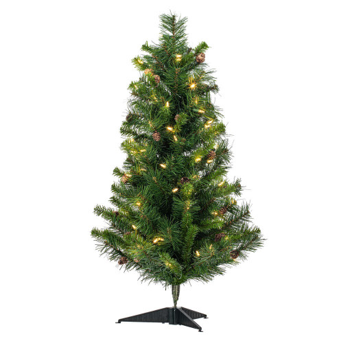 Vickerman A801005LED - 3 ft Cheyenne Pine Prelit Multi-colored LED Christmas Tree