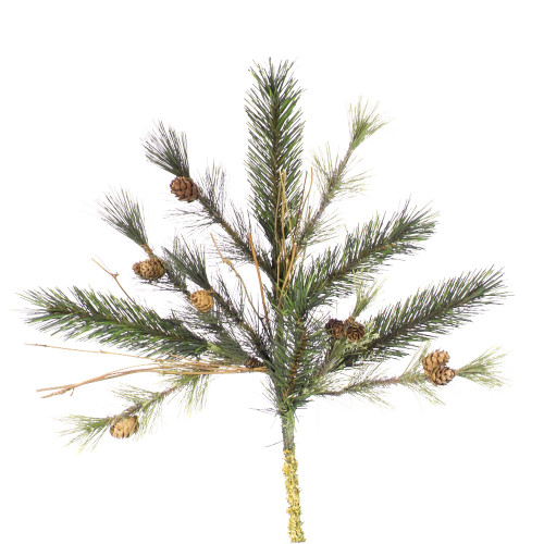 Vickerman A801701-4 - 18 in. Green Mixed Country Pine Artificial Spray - 4 Pack