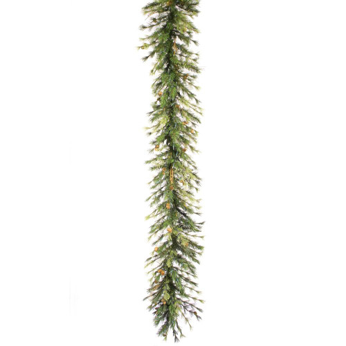 Vickerman A801716 - 9 ft Green Mixed Pine Christmas Garland - Unlit