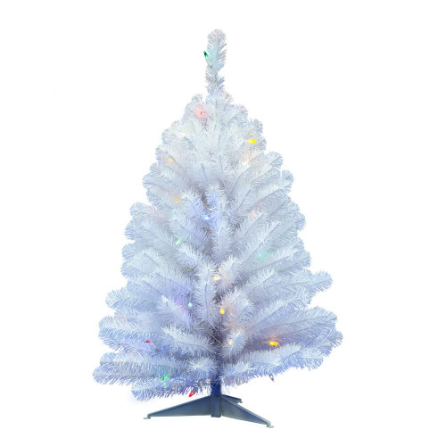Vickerman A805732LED 3' x 24" Crystal White Tree LED 50MU