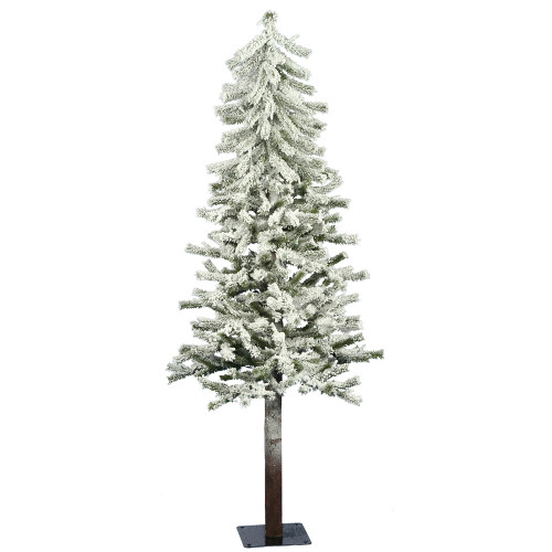 Vickerman A807450 5' x 27" Flocked Alpine Tree 348T