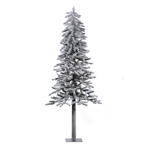 Vickerman A807460 6' x 33" Flocked Alpine Tree 490T