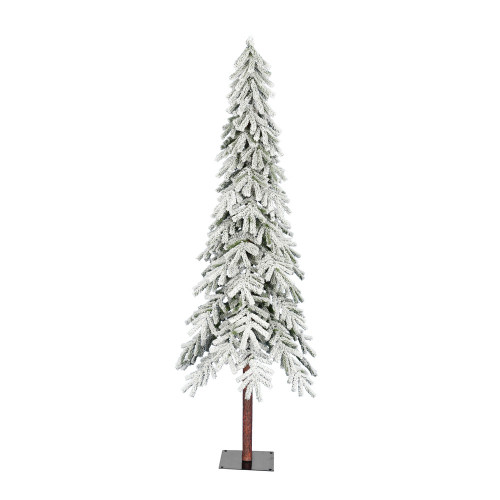 Vickerman A807470 - 7 ft Flocked Alpine Unlit Christmas Tree