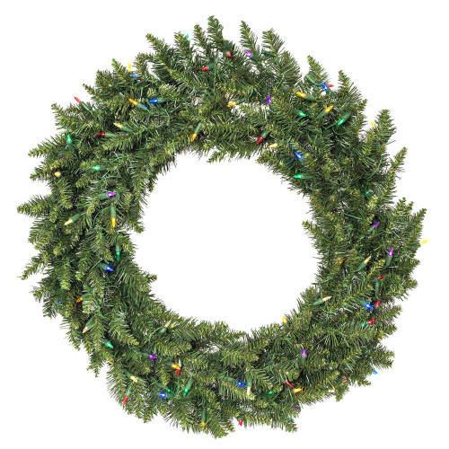 Vickerman A861062LED - 60" Camdon Fir Wreath with Multi-colored LED Lights