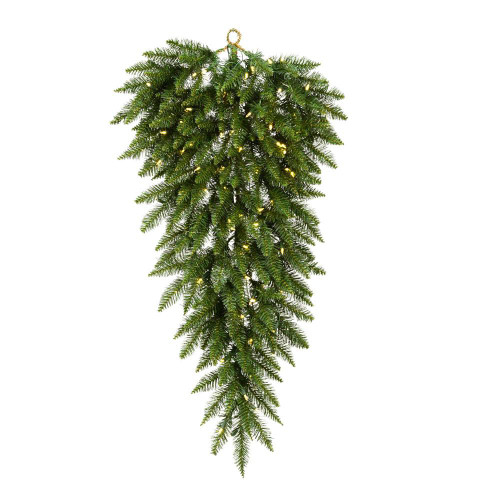 Vickerman A861175LED - 48" Camdon Fir Teardrop Wreath with Warm White LED Lights