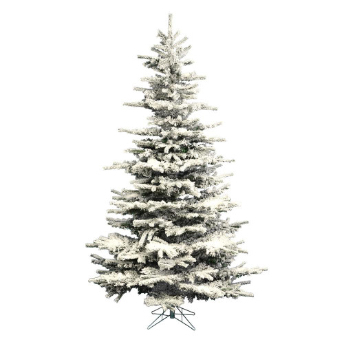 Vickerman A861875 7.5' x 57" Flocked Sierra Fir Tree 1324T 