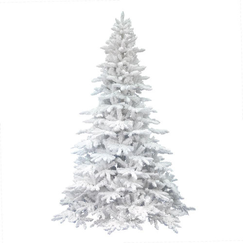 Vickerman A893680 9' x 67" Flocked White Spruce 2346Tips