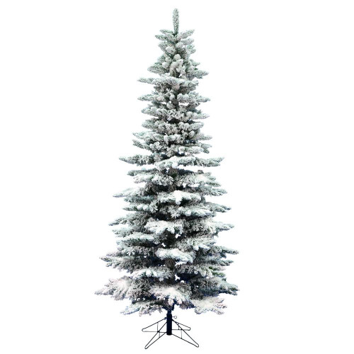 Vickerman A895065 - 6.5 ft Flocked Utica Fir Unlit Christmas Tree