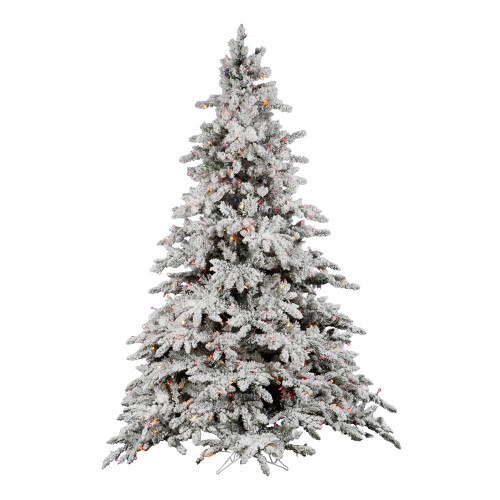 Vickerman A895167LED 6.5' X 59" Flocked Utica LED 650MU